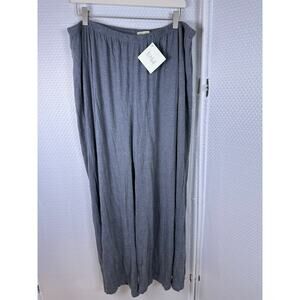 Chalet et ceci Pants Womens Gray Lagenlook Baggy Pull On Bamboo 1x